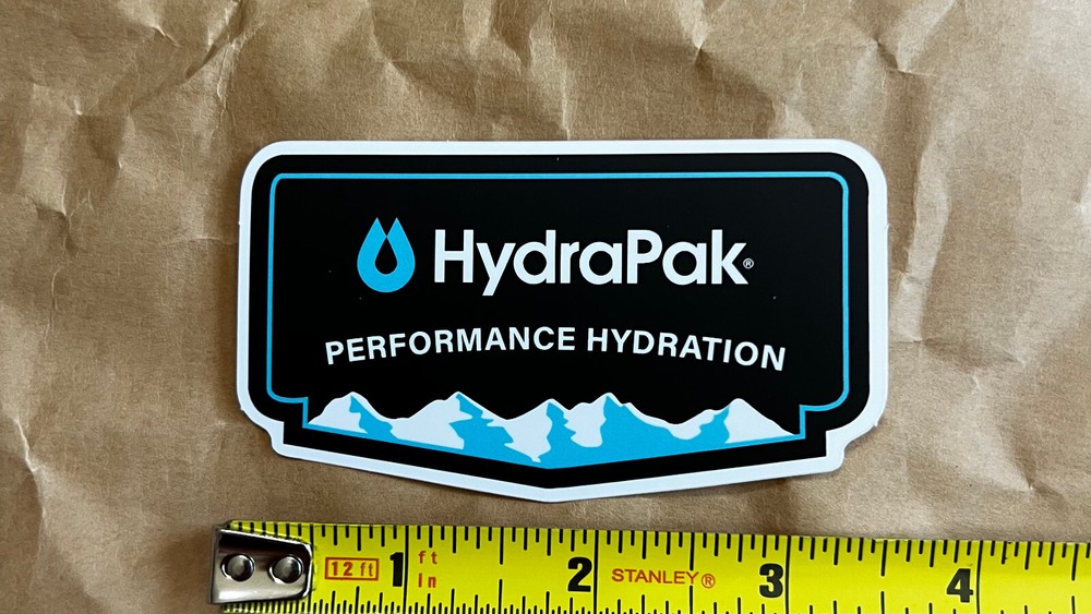 HydraPak sticker decal, 3.5" x 2", NEW