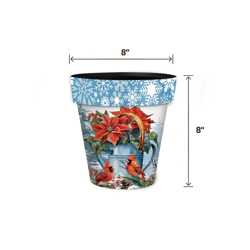 Briarwood Lane Winter Watering Can Small Planter