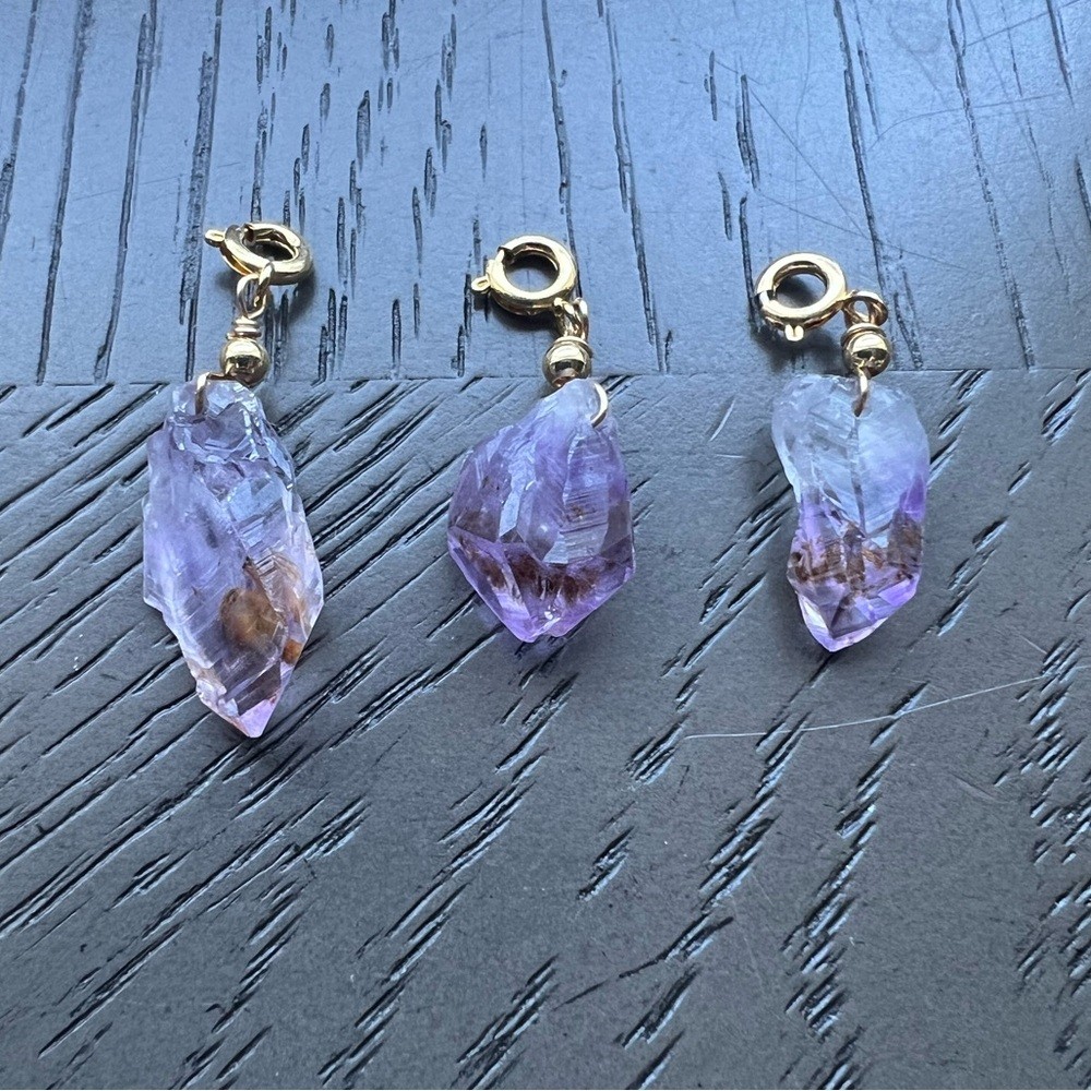 (ONE) Rutilated Amethyst pendant