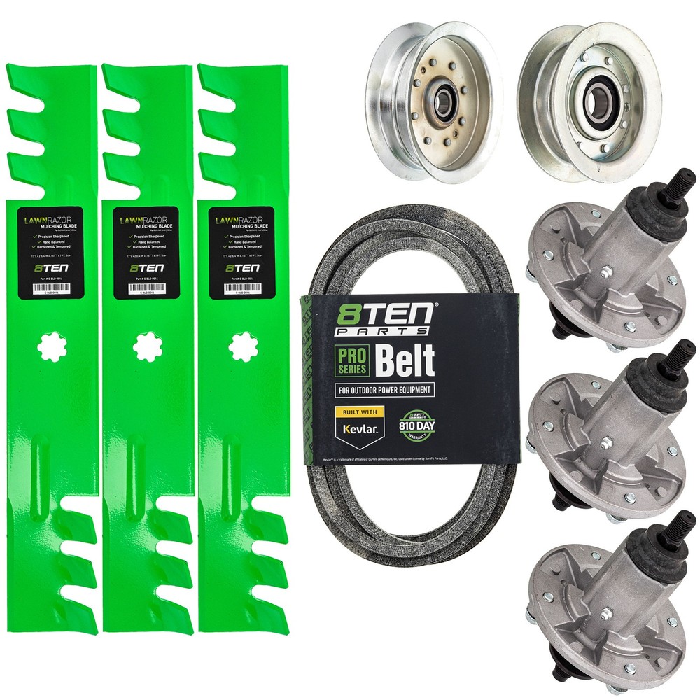 Deck Kit Blade Spindle Belt Idler for John Deere E140 E150 E160 E170 X165
