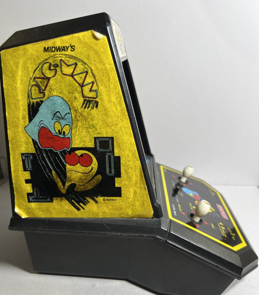 Vintage Coleco PAC-Man Tabletop Mini Arcade Game WORKS