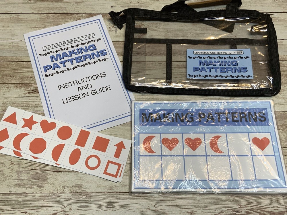 Learning Center Activity Set - Making Patterns - Clothespin Learning Center