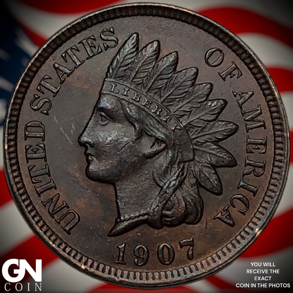 1907 Indian Head Cent Penny X1951