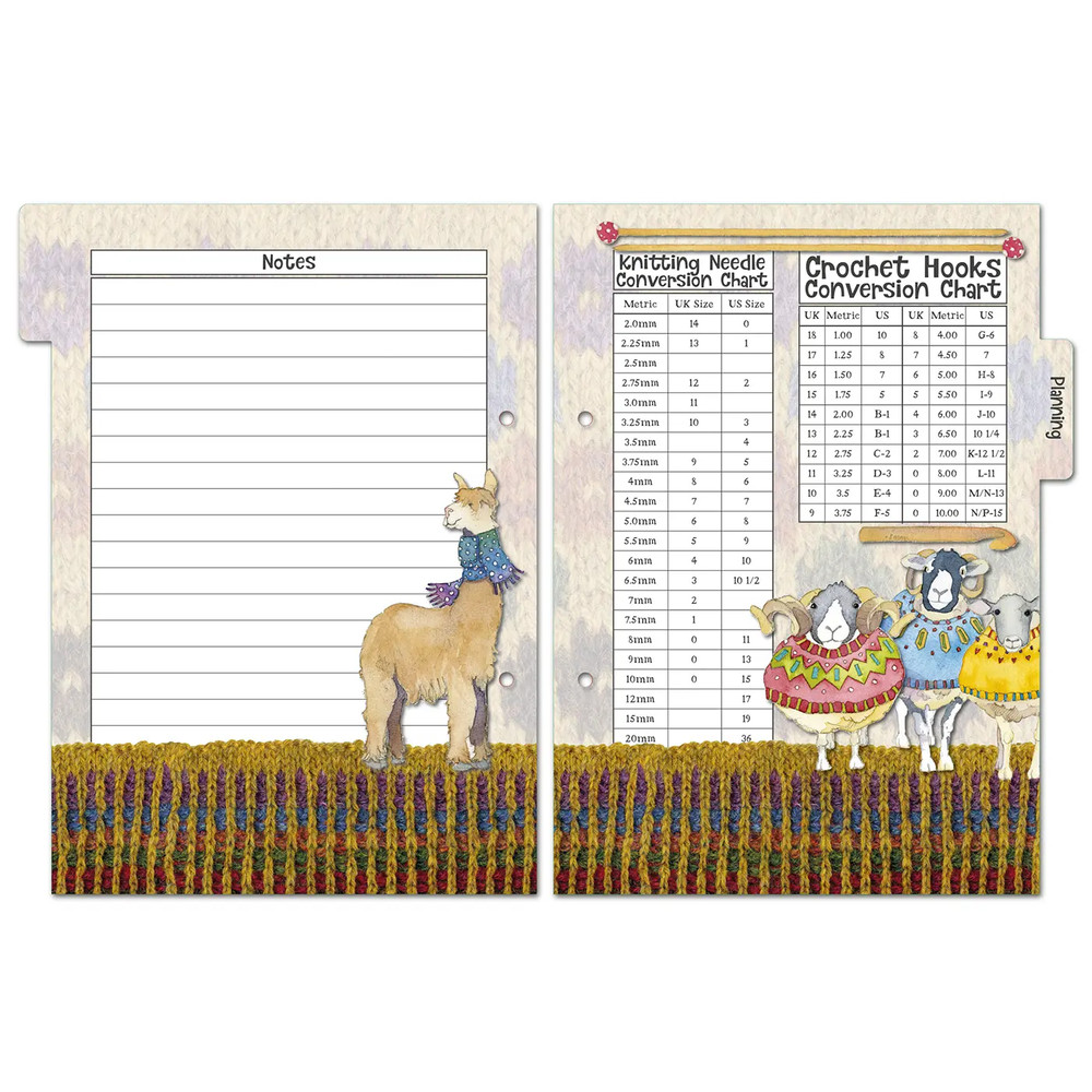 Emma Ball SHEEP IN SWEATERS hardback project folder, crochet, knitting