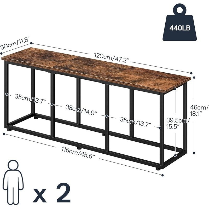 Multifunctional Dining Bench Indoor Outdoor Versatile Seating Easy Assembly New