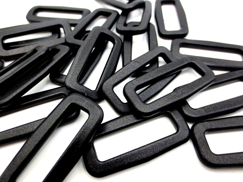 25mm 1" Wide fit Plastic Loop for Shoulder Strap Pack Belt Webbing DURABLE Black