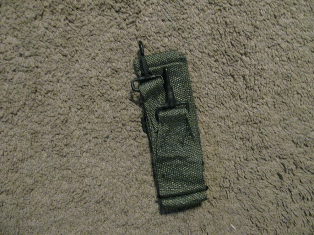 Strap, General Purpose Utility, OD Nylon w/ snap hook fasteners both end, New