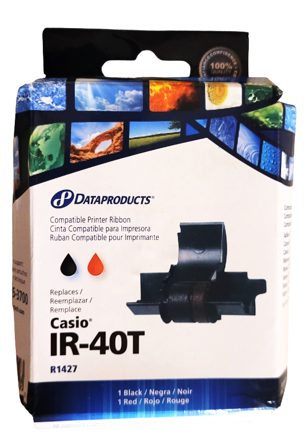 Dataproducts IR-40T Calculator Ink Roller Black Red New Deformed Box