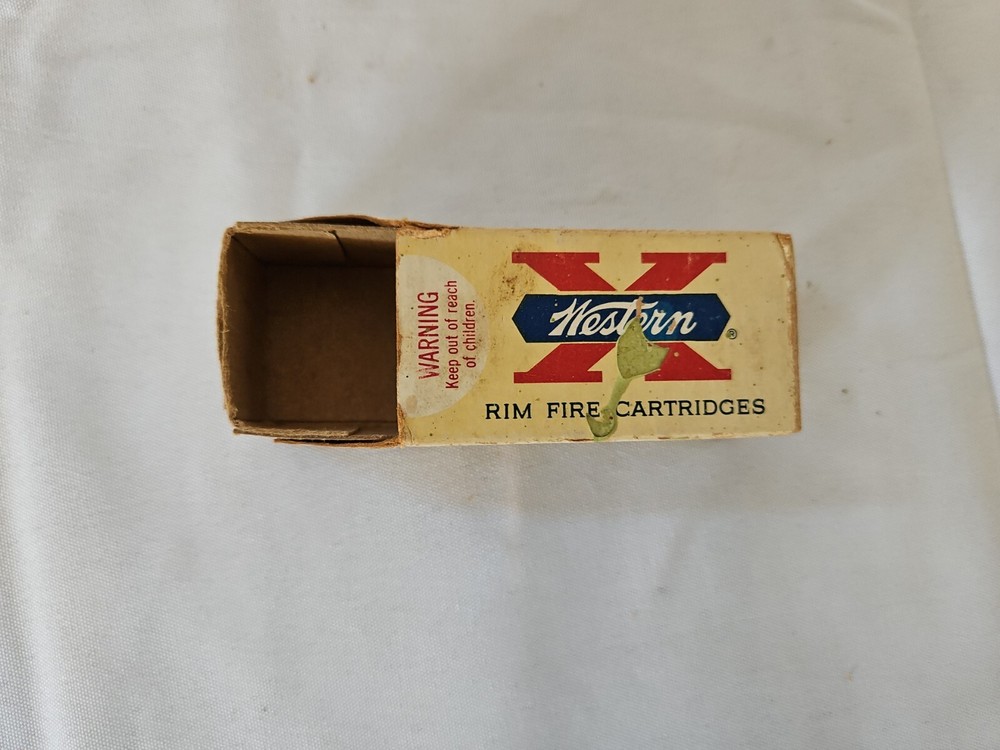 Vintage Western  X  .22 Winchester Automatic empty box only