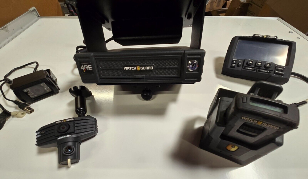 Watch Guard 4RE DVR Video System Display, Panoramic, Infrared Camera Lot