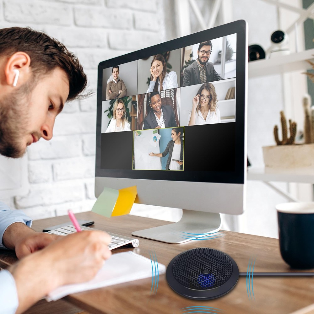 USB Microphone with Mute Key, Desktop Computer & Conference Use | Clear Audio