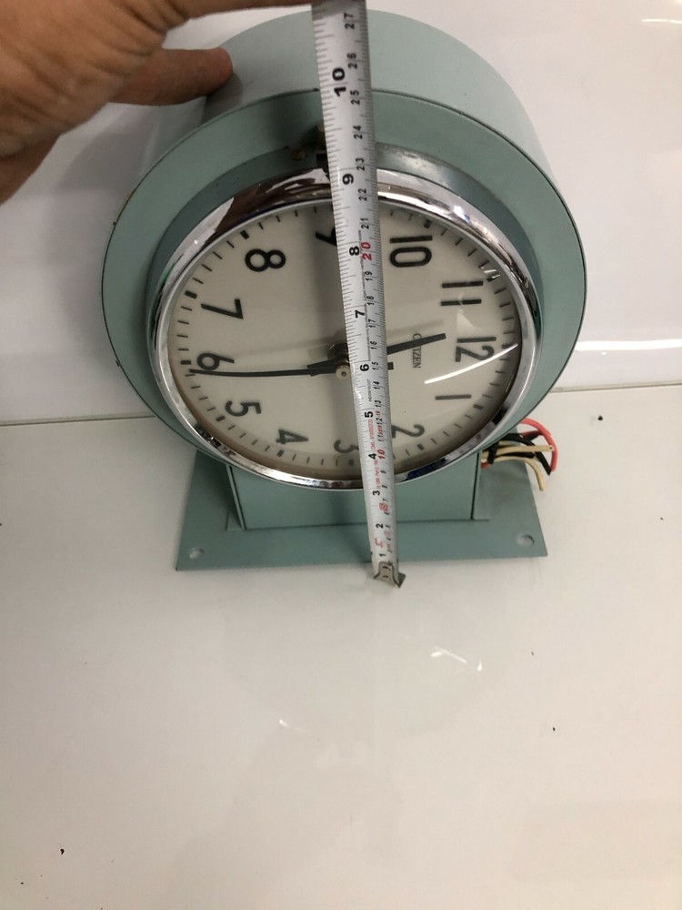 Refurbished Vintage Copper-Coated Double-Sided Post Mounted Citizen Wall Clock