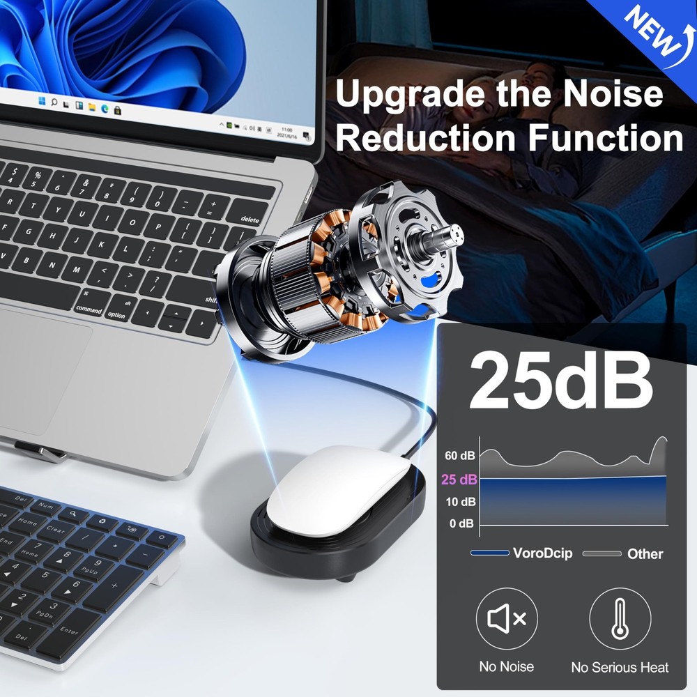 Mouse Jiggler Undetectable with Timer, Driver-Free Mouse Mover Wiggler Random...