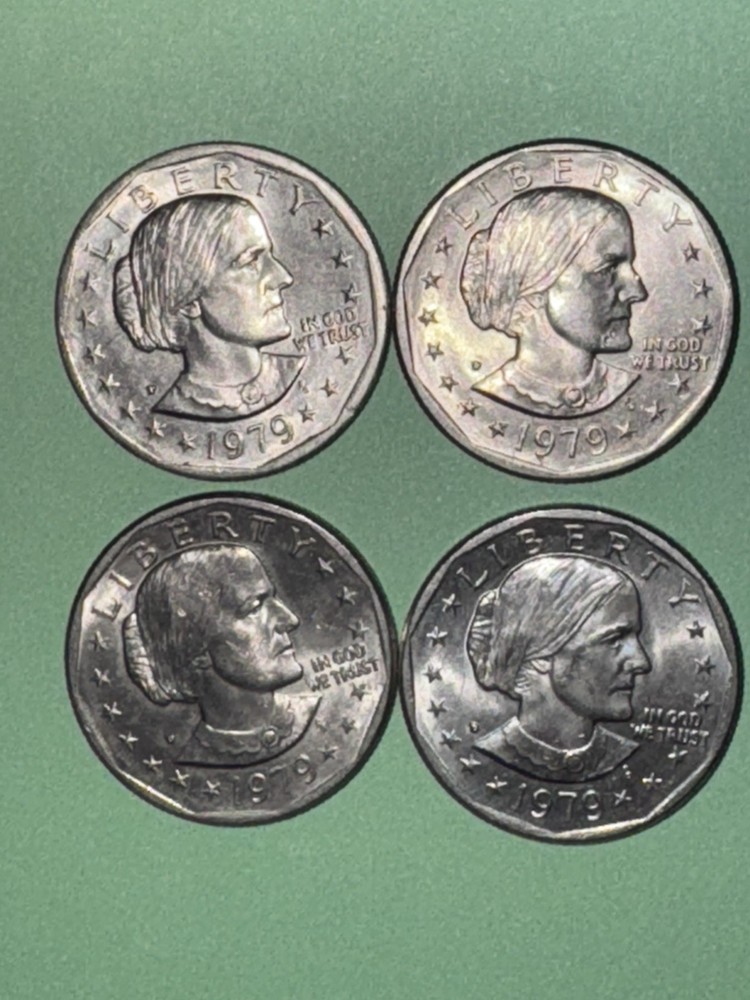 1979 Susan B Anthony Dollar (4) Very Fine Condition