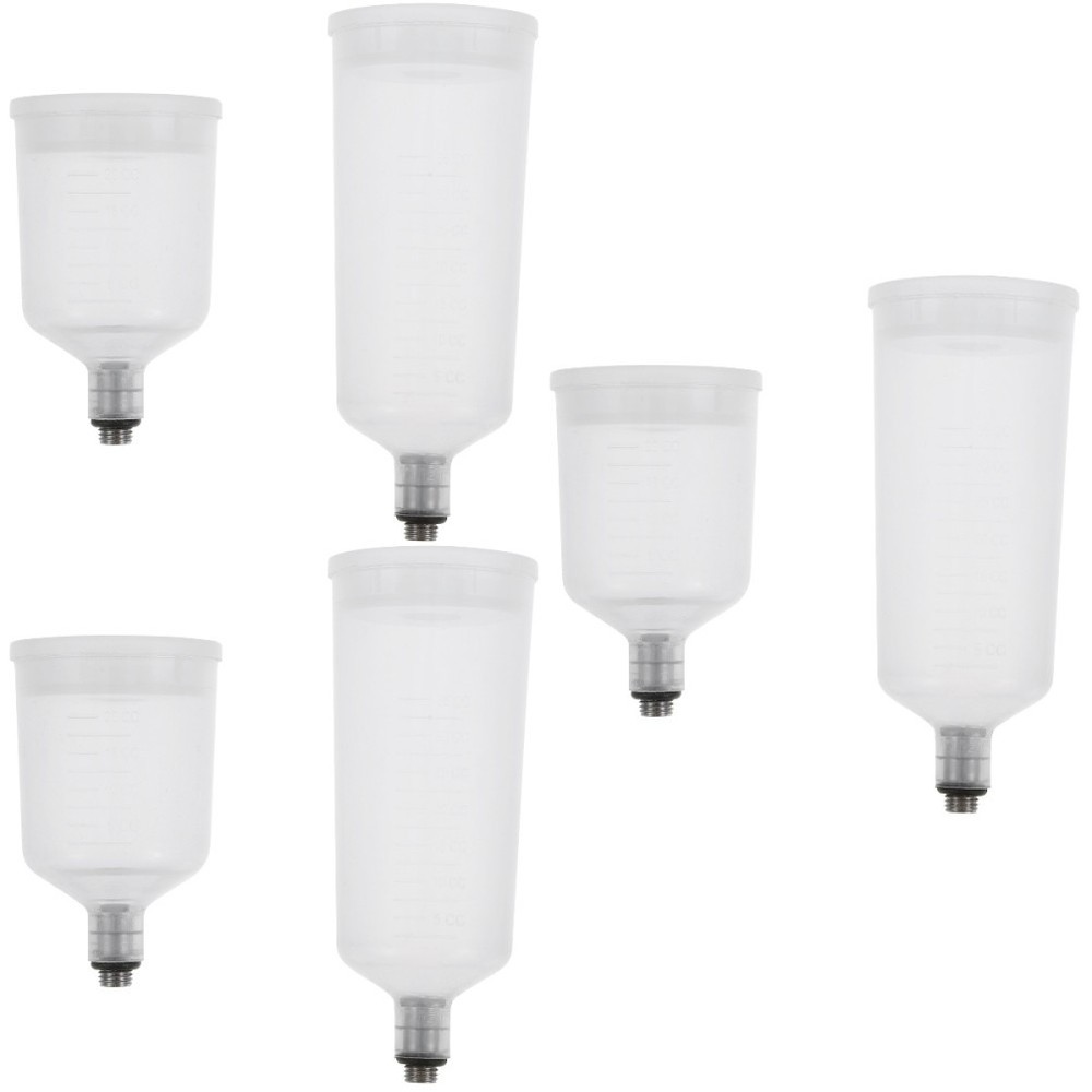 6 PCS Split-type Airbrush Use Paint Container Replaceable Airbrush Pigment Cup