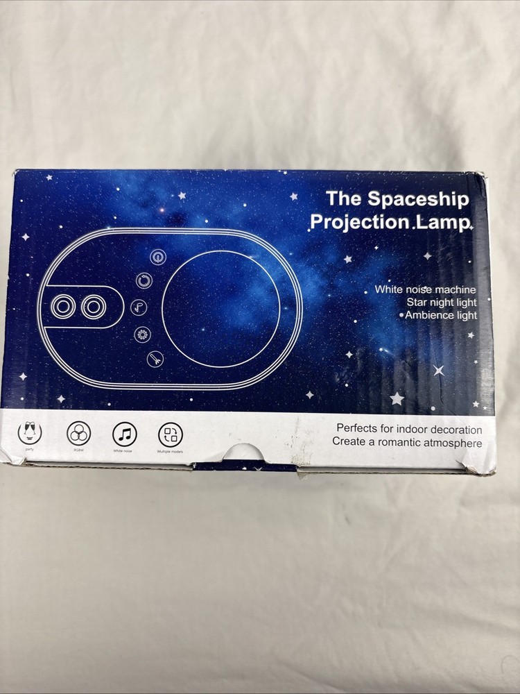The Spaceship Projection Lamp White Noise Machine, Star night light, Ambience