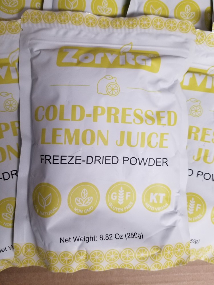 Zorvita Cold-Pressed Lemon Juice, 8.82 Oz