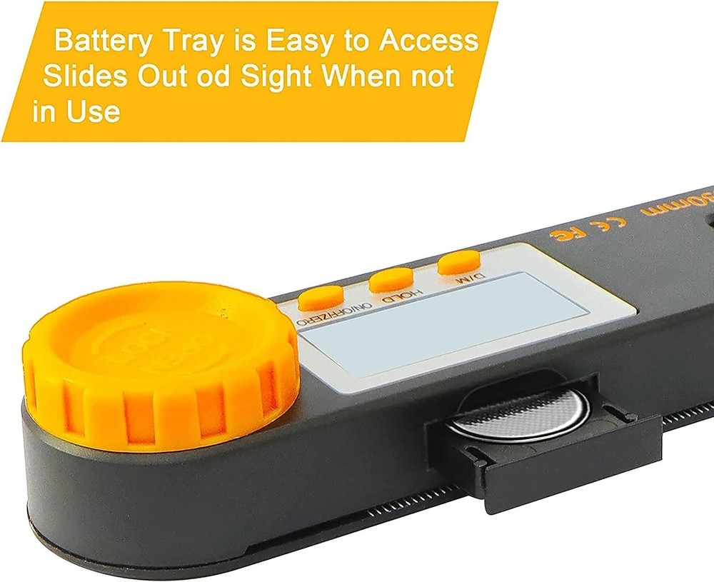 Rainyb Digital Angle Finder Tool 7inch 0360 degree LCD Digital Protractor wit...
