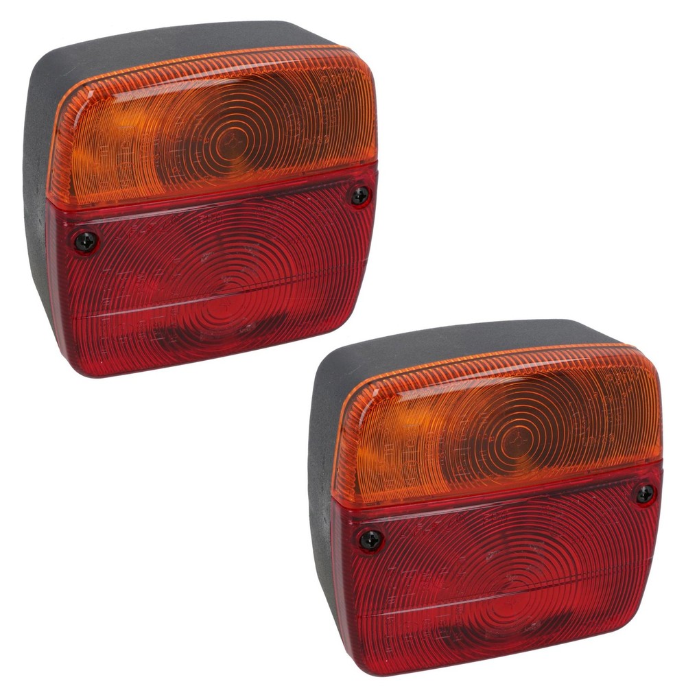 Pair Erde & Daxara Trailer Replacement Light Lamp Models 100 101 & 102 Easy Fit