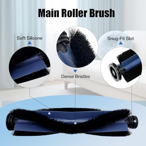 2-Pack Replacement Rollers Brushes for eufy X10 Pro Omni Robot Vacuum -