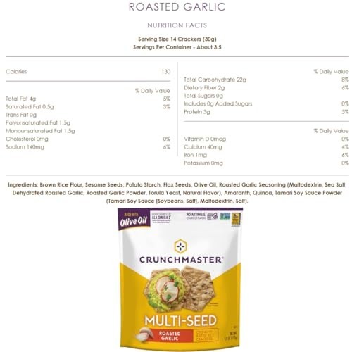 Multiseed & Multigrain Crackers Variety Pack – Original, Rosemary, Garlic, Chedd