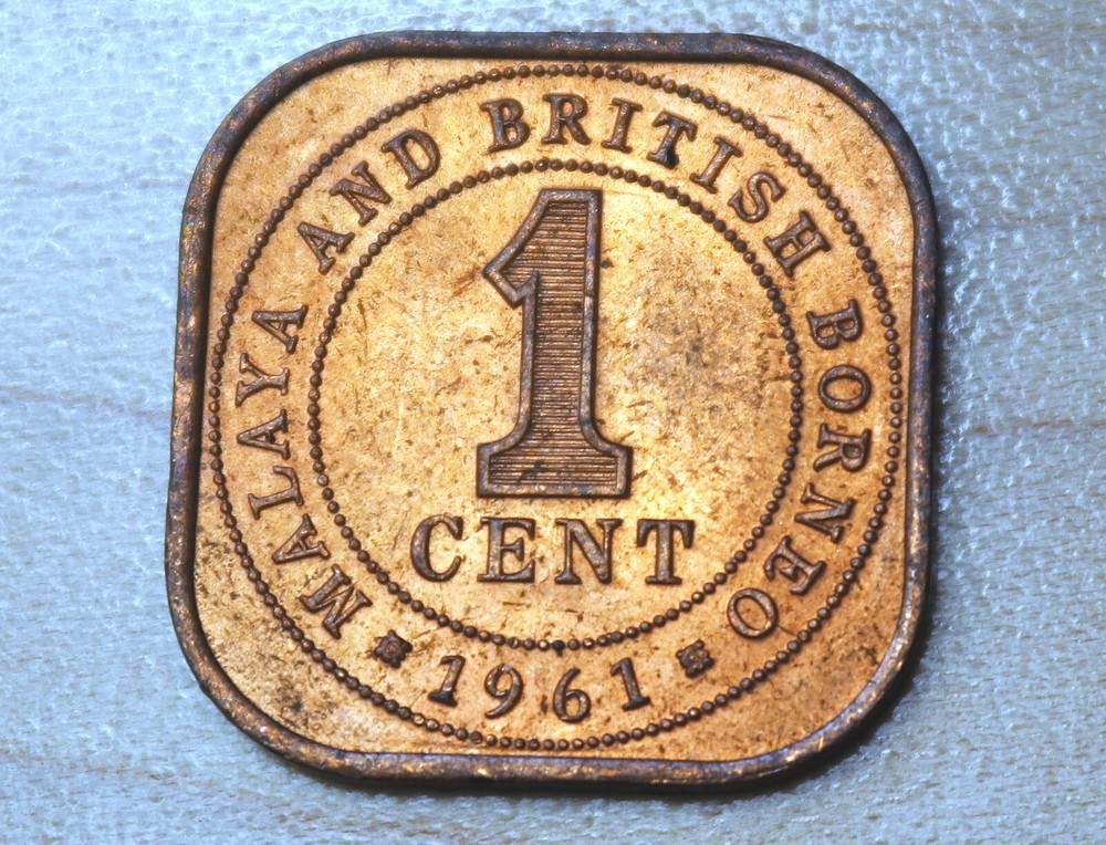 1961 Malaya & British Borneo 1 Cent
