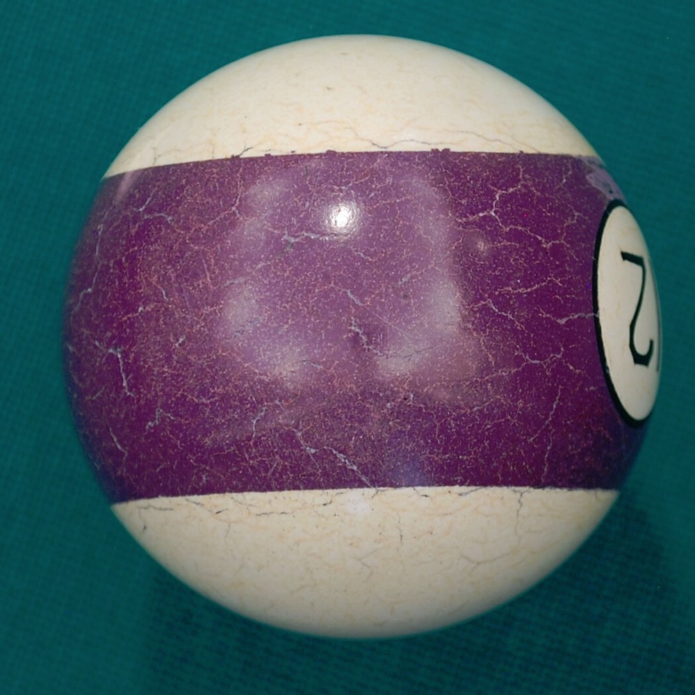 Vintage 2-1/4" Brunswick (BBC) Ivorylene Twelve Ball