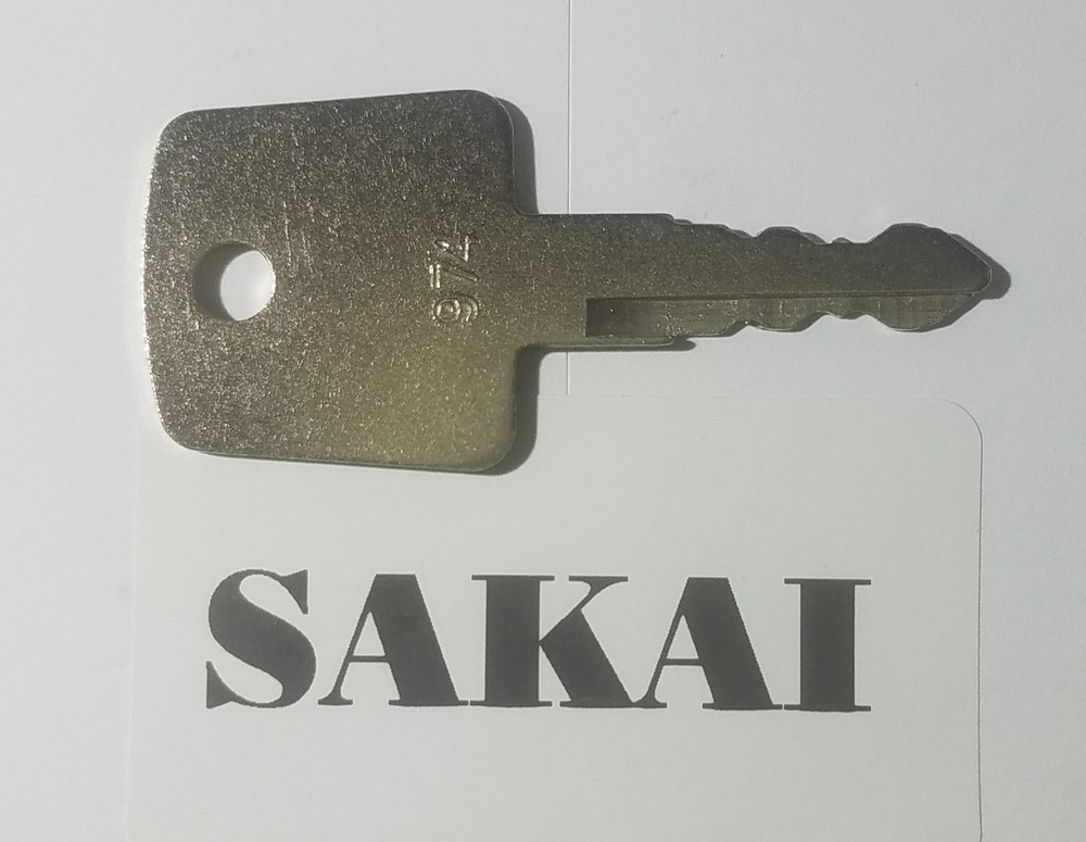(1) Sakai Blacktop Key Roller Keys Heavy Equipment Ignition Asphalt Roller Key