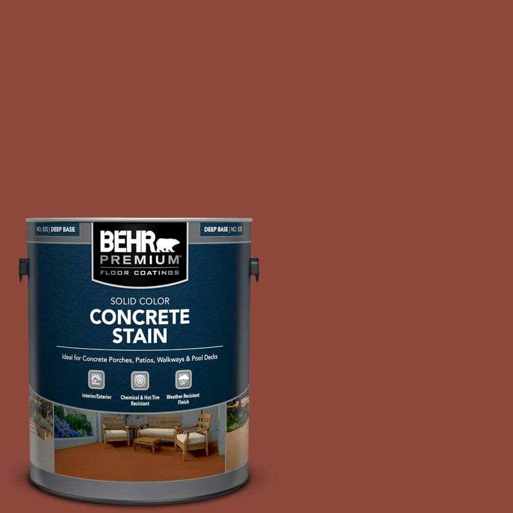 1gal.#PFC-10 Deep Terra Cotta Solid Color Flat Interior/Exterior Concrete Stain