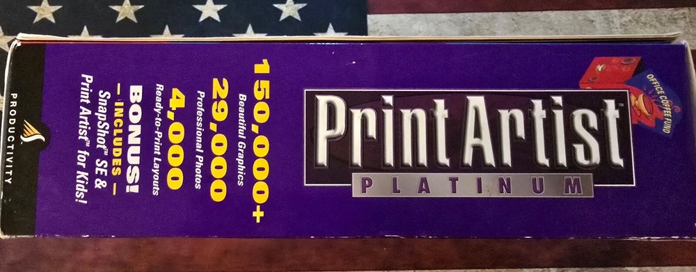 Print Artist Platinum PC CD Rom Software-Rare Vintage