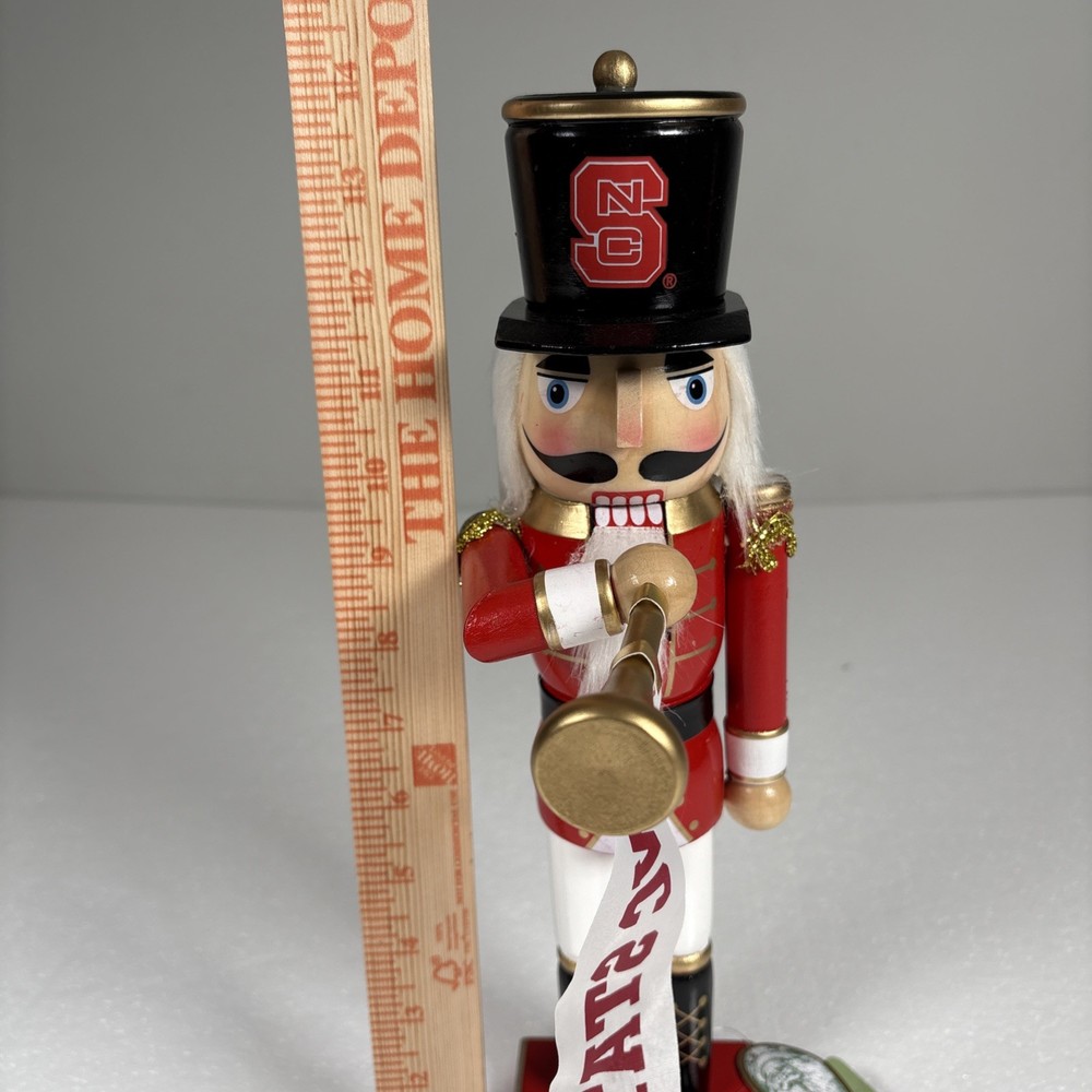North Carolina State Wolfpack Christmas Nutcracker 14" Decoration Figurine