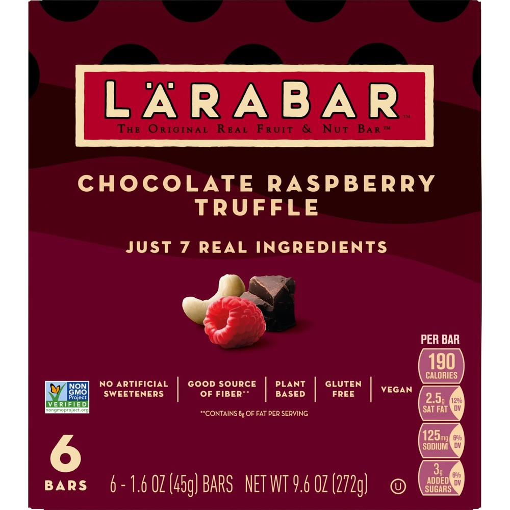 6 Pack Chocolate Raspberry Nut Bar Vegan