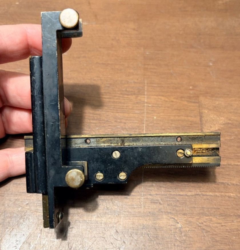 Vintage Spencer Mechanical Stage Microscope Accessory for Biological Laboratory