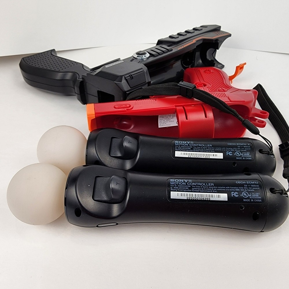 2 Sony Playstation Motion Controllers Move PS3 & 2 Controllers.