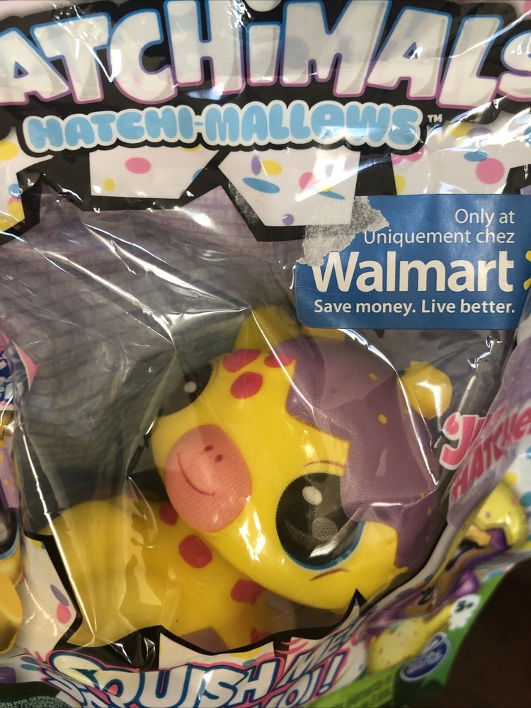 Hatchimals Exclusive Hatchi-Mallows Yellow Hatching Giraffe Squishy Wave 2 New