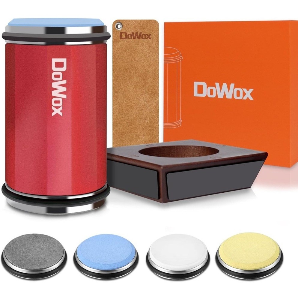 Longer Rolling Knife Sharpener with Leather Strop, Upgraded Rolling Knife...