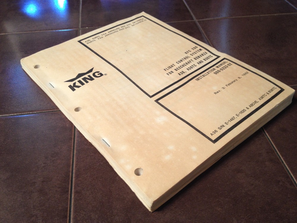 KFC-200 in Beech A36, A36TC & B36TC install groundcheck adjust manual