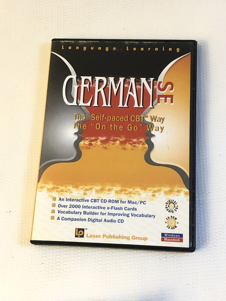 Laser Publishing German SE Language Learning Cd Rom Audio Cd 2 Disc Set XP 7 8