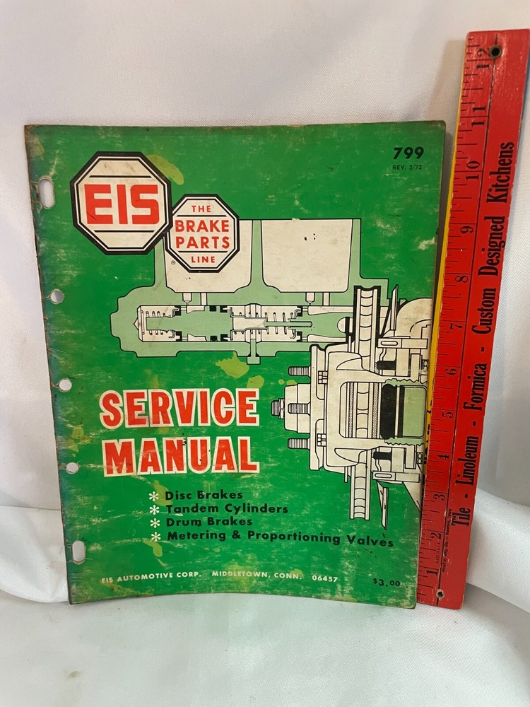 1972 EIS BRAKE PART SERVICE MANUAL 799
