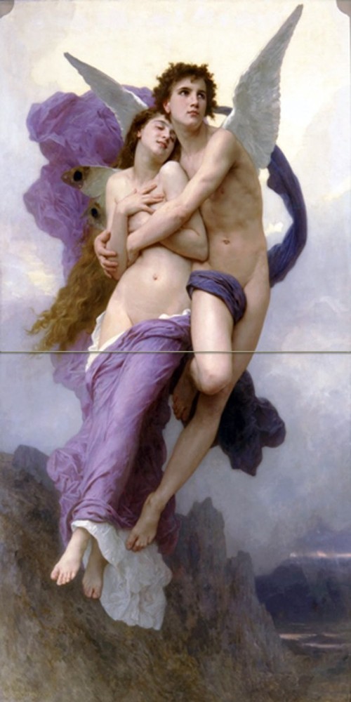 Tile Mural Psyche abduct angels W. Bouguereau Kitchen Backsplash Marble Ceramic