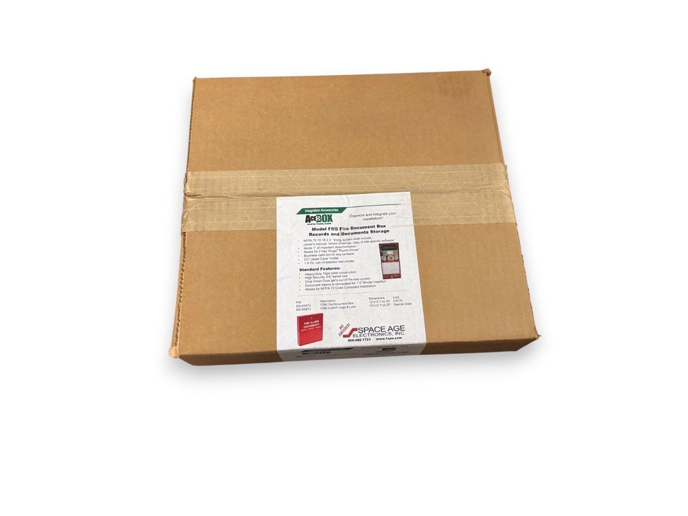 Space Age Electronics SSU00673 FDB Fire Document Box (NEW IN BOX)