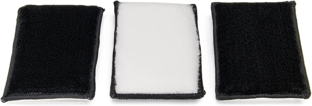 Scrub Ninja Max, Interior Scrubbing Sponge - Pack of 3 (White/Black)