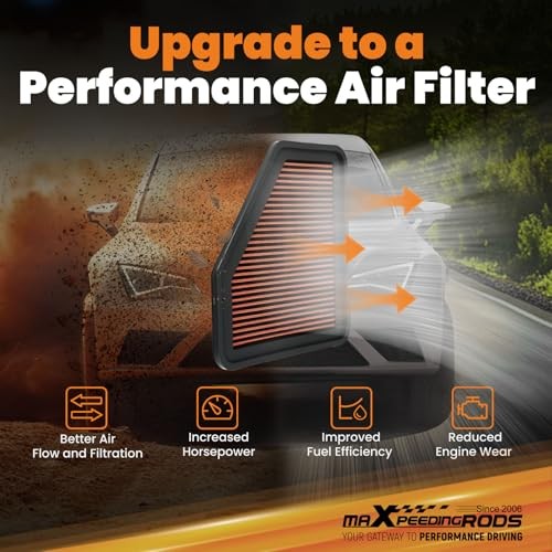 MX-2355 High Performance Engine Air Filter Washable & Reusable, Requires No