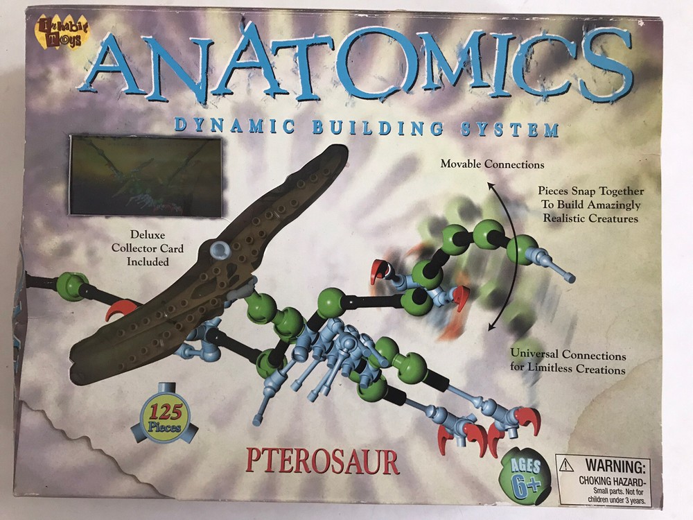 New Anatomics Dynamic Building System, Dinosaur, Pterosaur Toy,  *Box is damaged