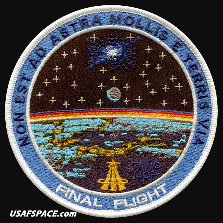 FINAL FLIGHT COMMEMORATIVE - AB Emblem NASA TIM GAGNON ORIGINAL 4.5" SPACE PATCH