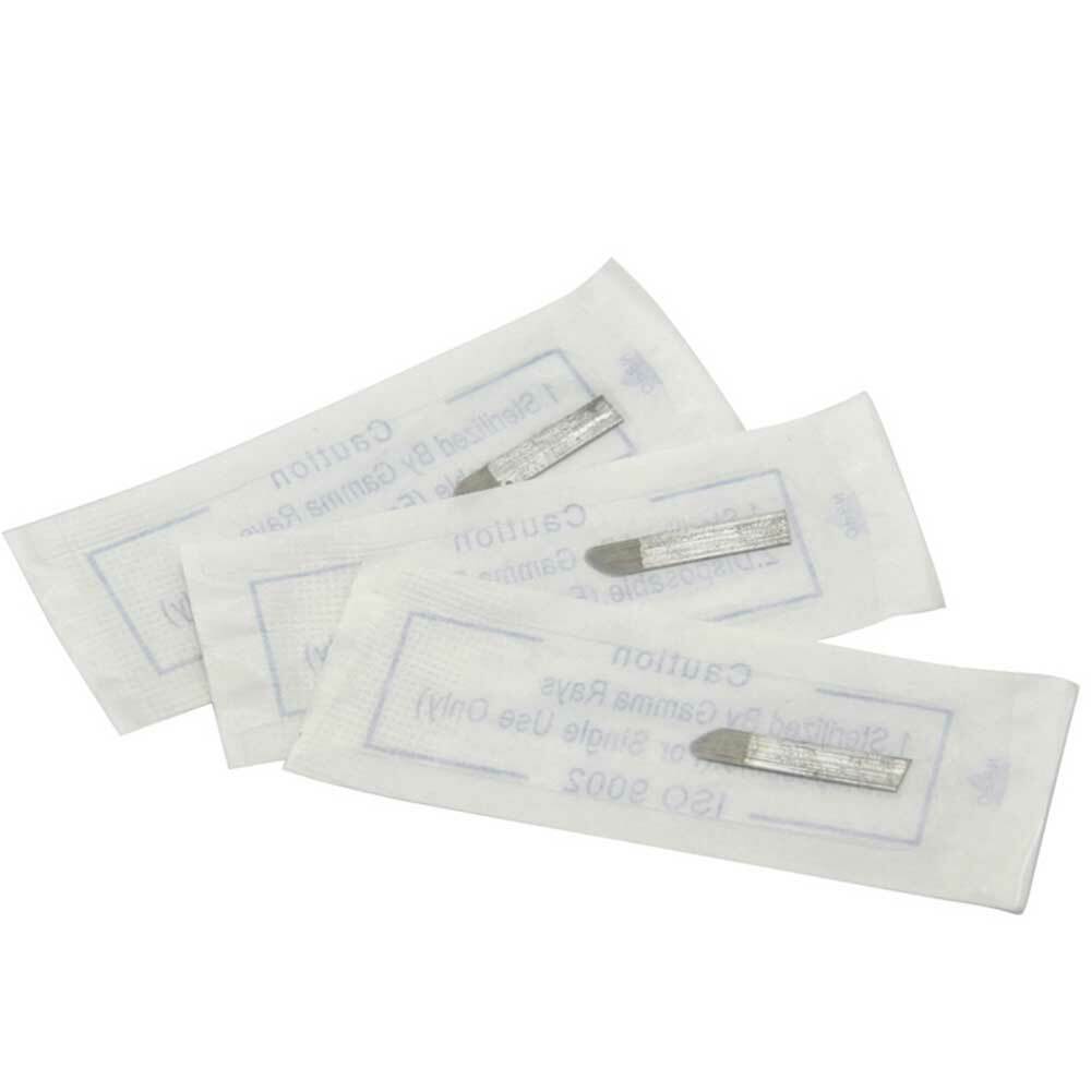 Chamfer 18 Pins Needles Microblading Eyebrow Permanent Makeup Manual Tatoo Blade
