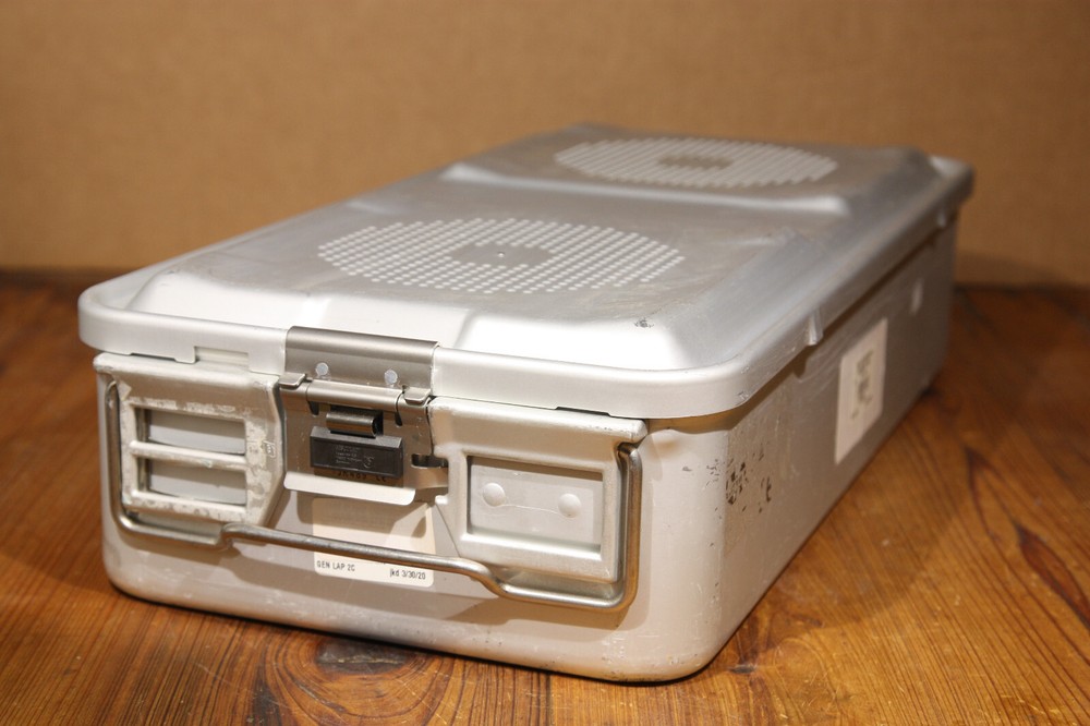 Aesculap SterilContainer Sterilization System with Silver Lid - JN441 JK489