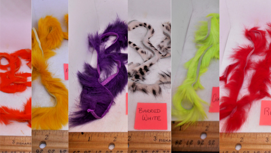 Rabbit Zonker Strips - Approx 36" per pk. - 7 Colors Available