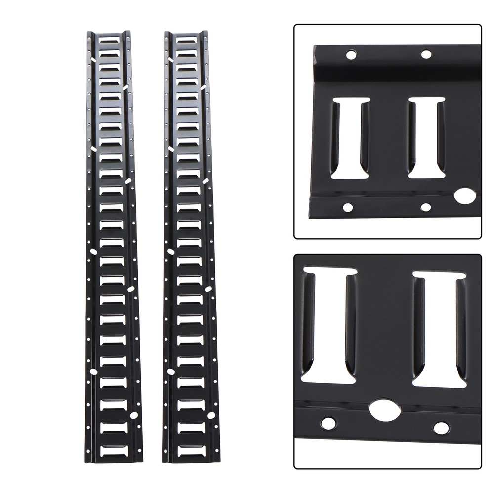 Labwork 2 Pack 4' E Tie Down Rail Kit For Cargo Trailers Power Coated E-Tracks