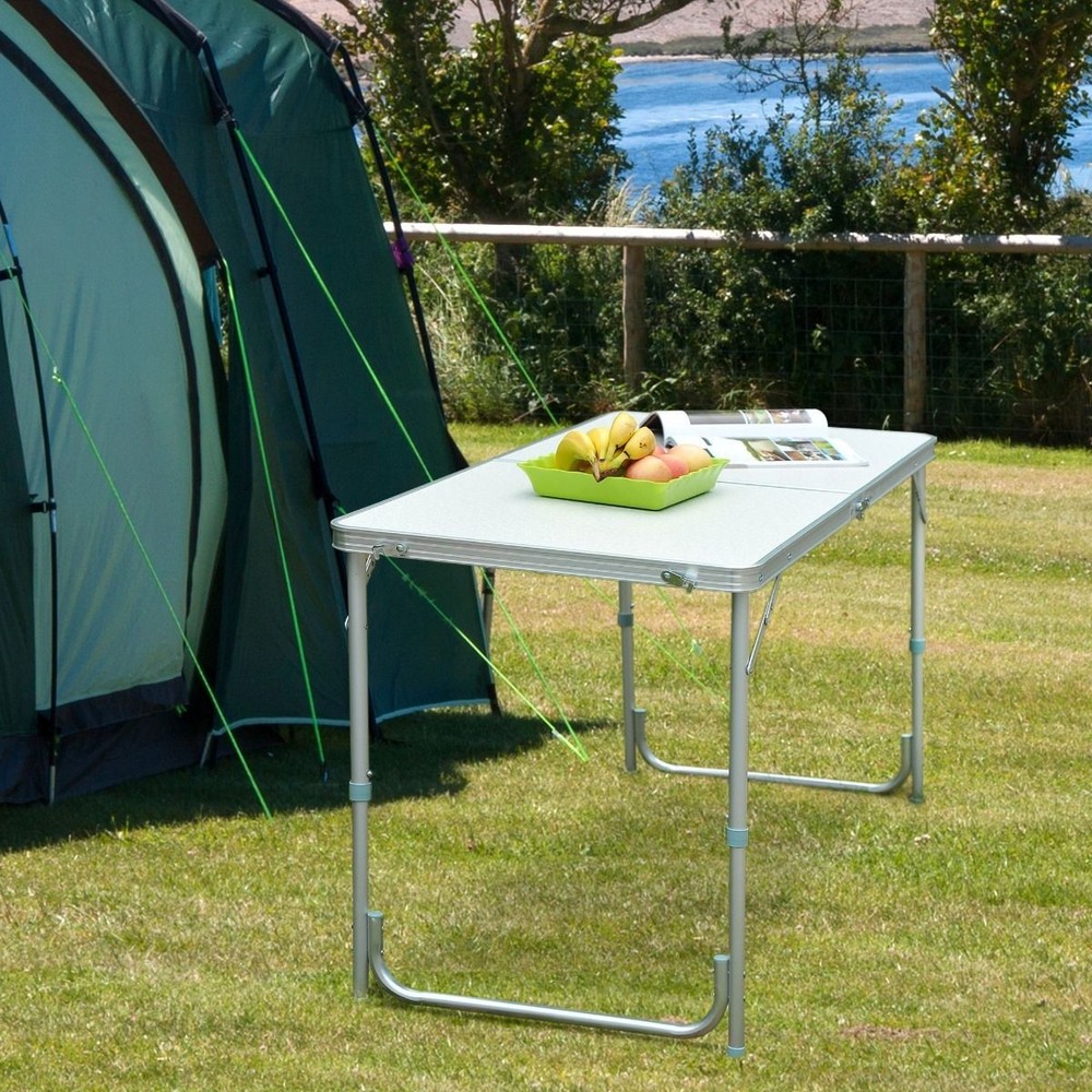 Foldable Utility Table 47in Lightweight Travel Friendly 9.5lbs